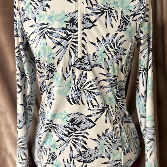 Tommy Bahama Golf Stretch Tropical Print 1/3 Zip - Size S/P - Picture 8 of 14